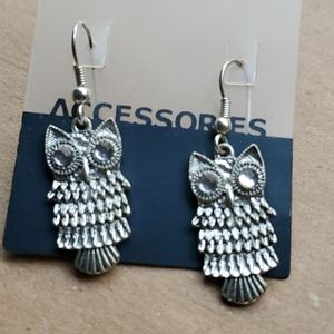 Owl Dangle Earrings (Small)